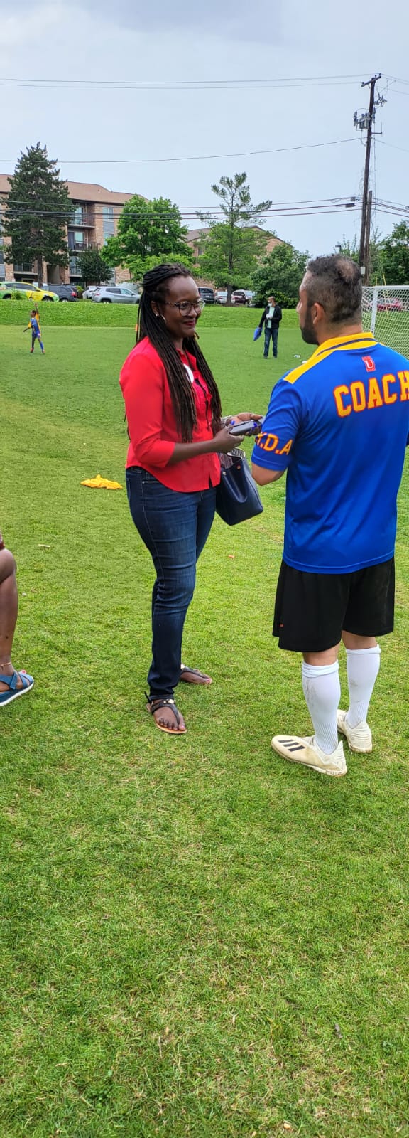 Fatmata at Soccer Field